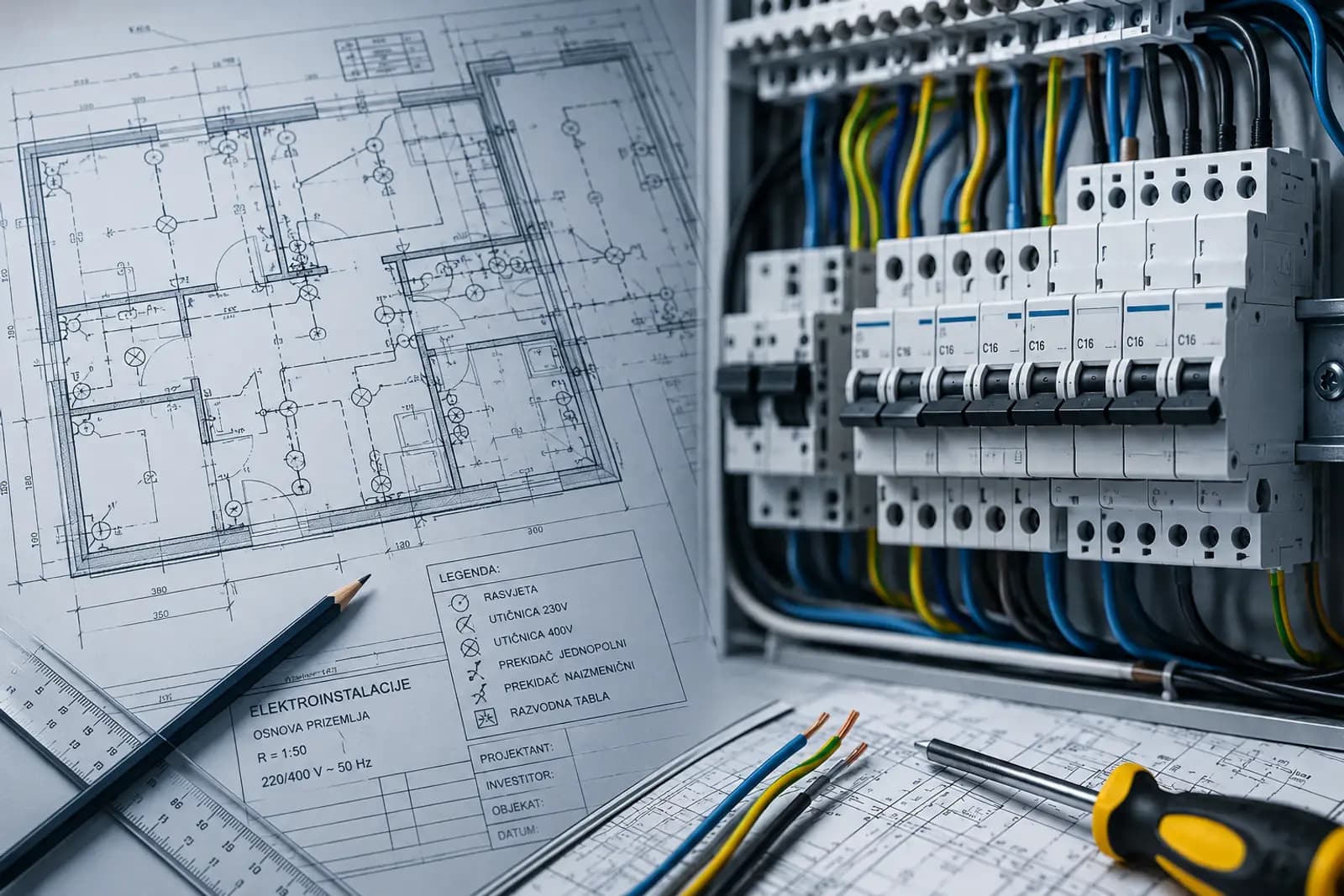 Naslovna slika za temu Elektroinstalacije